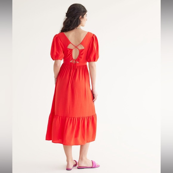 NWT Coral Midi Dress - Picture 1 of 6